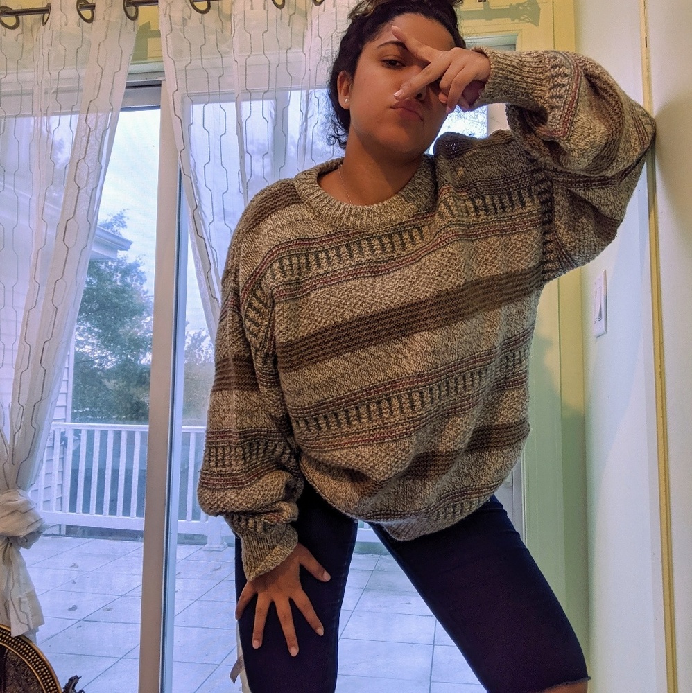 VINTAGE OVERSIZED KNIT COMFY SWEATER BOATHOUSE